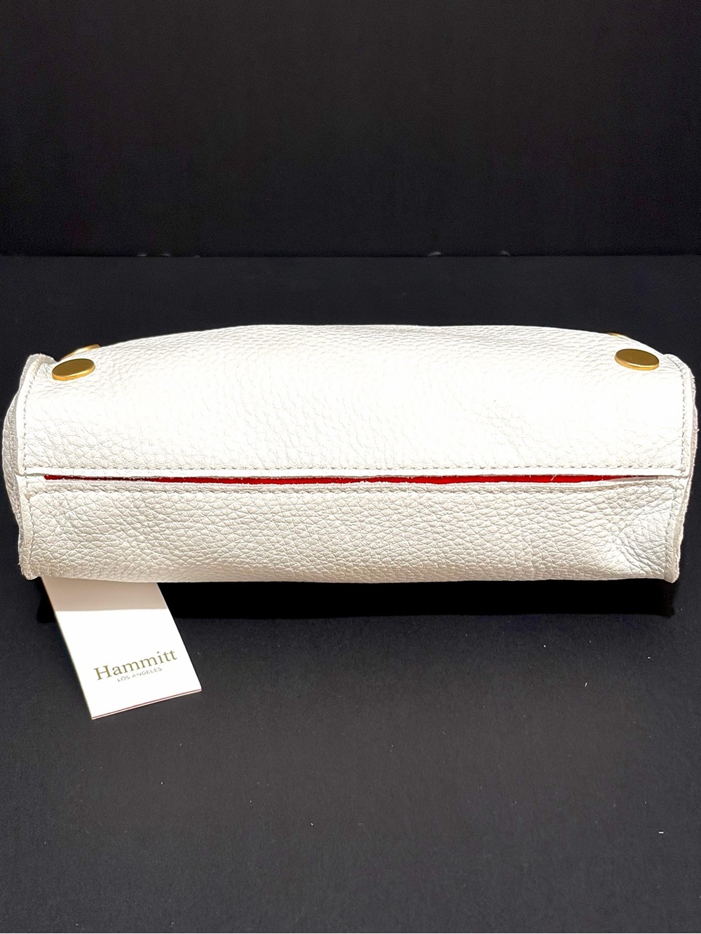 Hammitt Tony Small Leather Crossbody Bag in Ceramic White/Brushed Gold Hardware - Picture 9 of 12